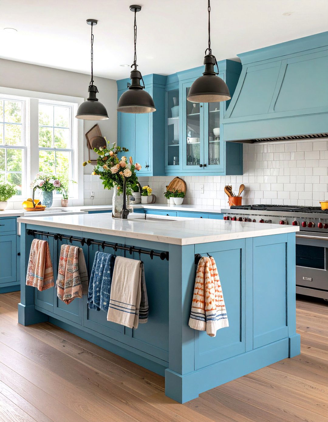 Towel Rack Kitchen Island - 24 Rustic Kitchen Island Ideas