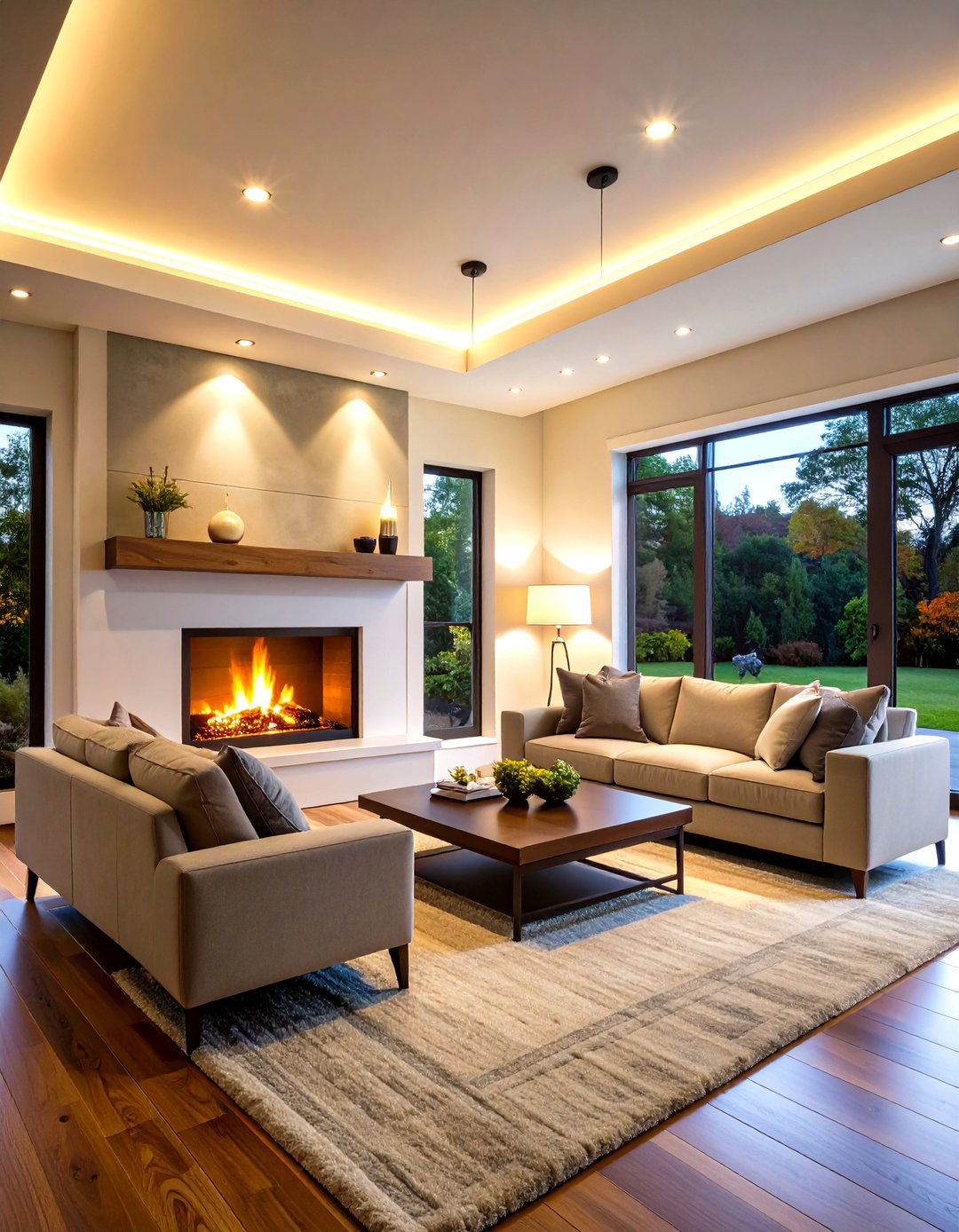 Track Lighting Flexible Illumination - 24 Fireplace Mantel Lighting Ideas