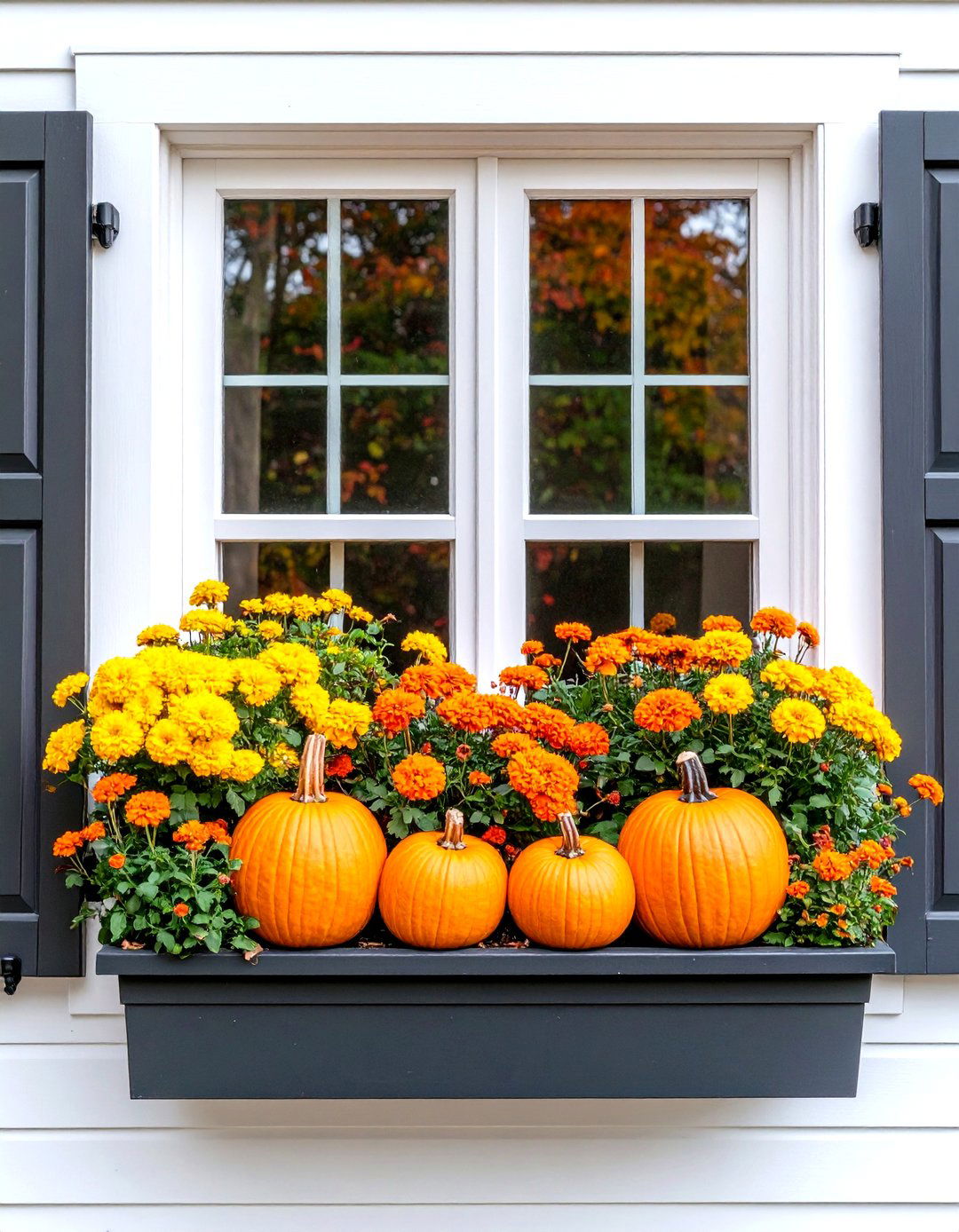 Traditional Autumn Colors - 24 Fall Window Box Ideas