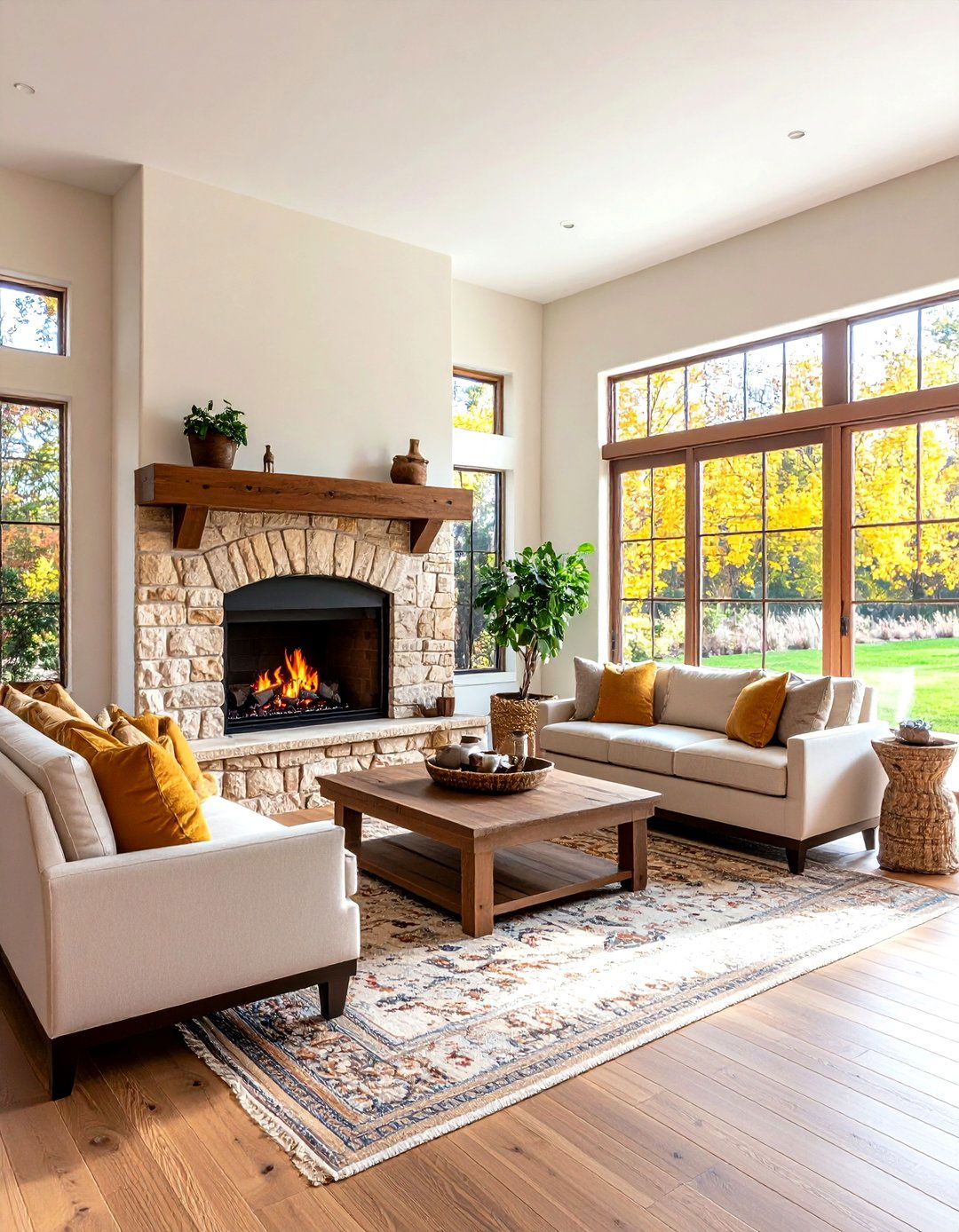 Traditional Banco Seating Fireplace - 24 Spanish Style Fireplace Ideas