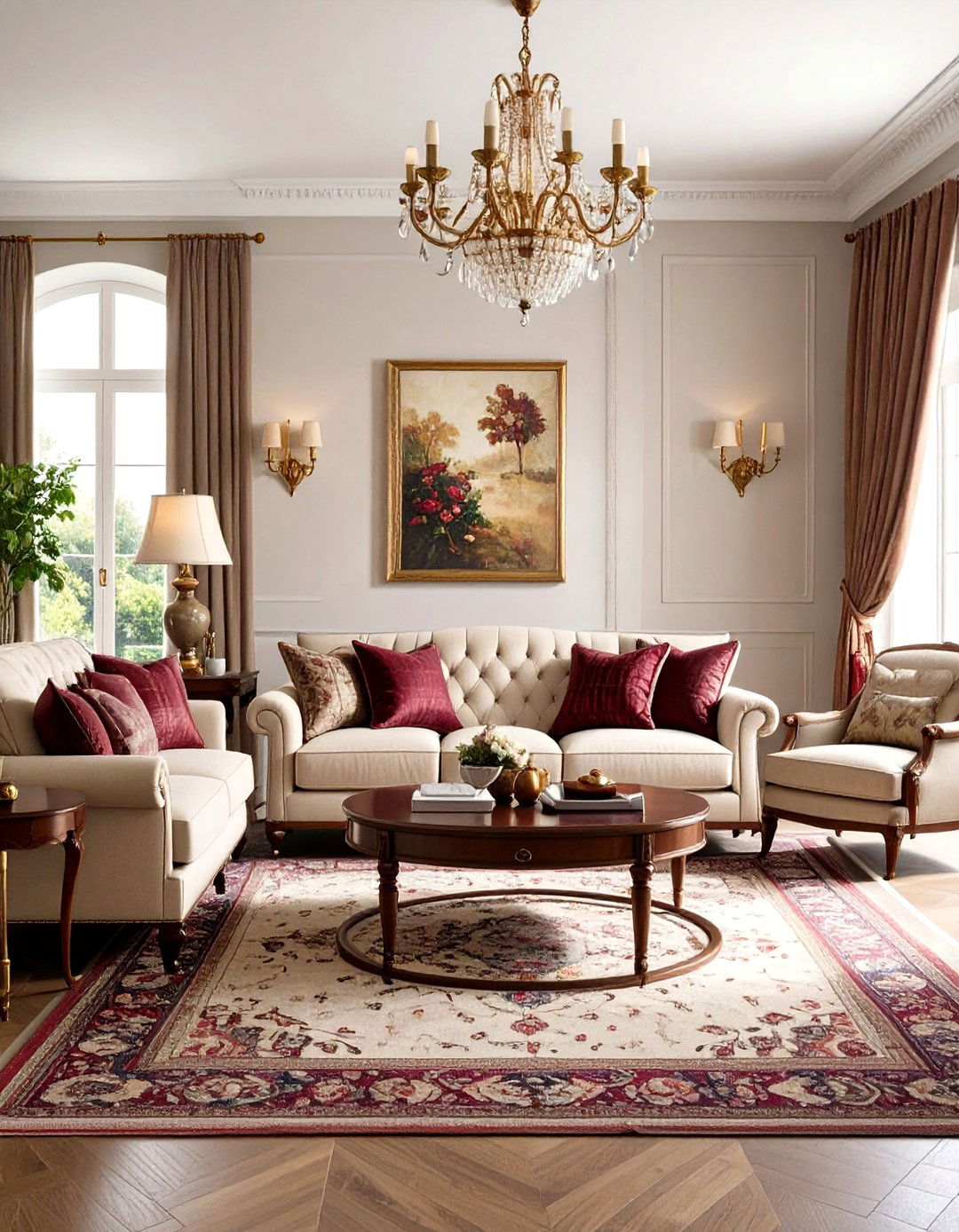 Traditional Beige Sofa Living Room - 24 Beige Couch Living Room Ideas