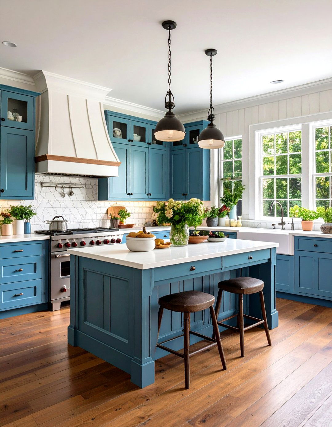 Traditional Board and Batten Kitchen Treatment - 24 Kitchen Wainscoting Ideas