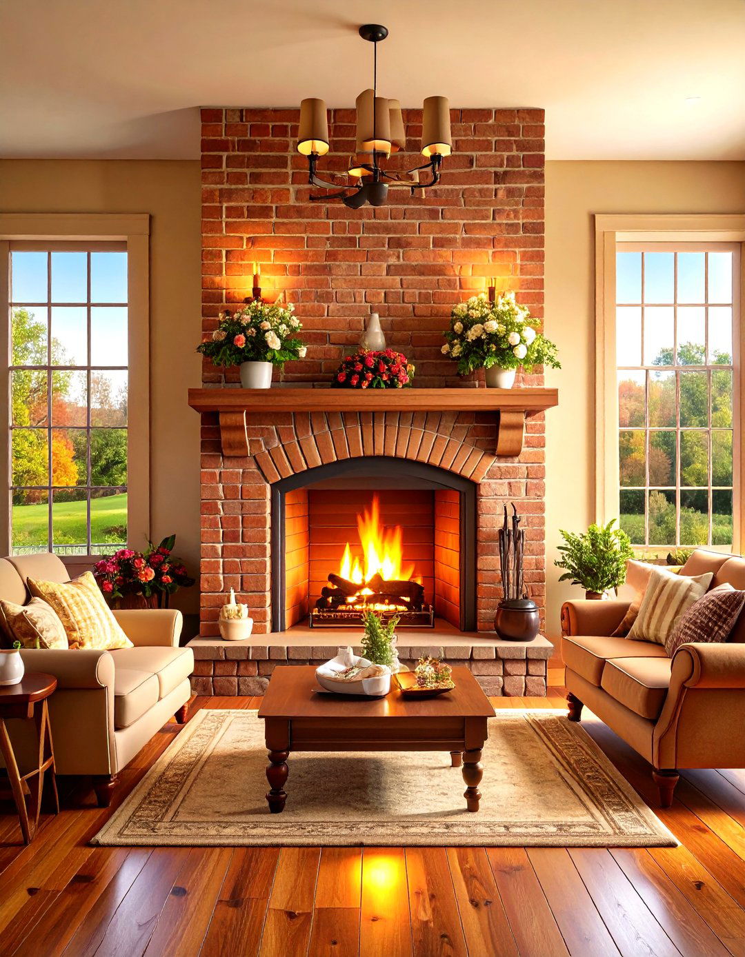 Traditional Brick Fireplace Log Burner - 24 Log Burner Ideas