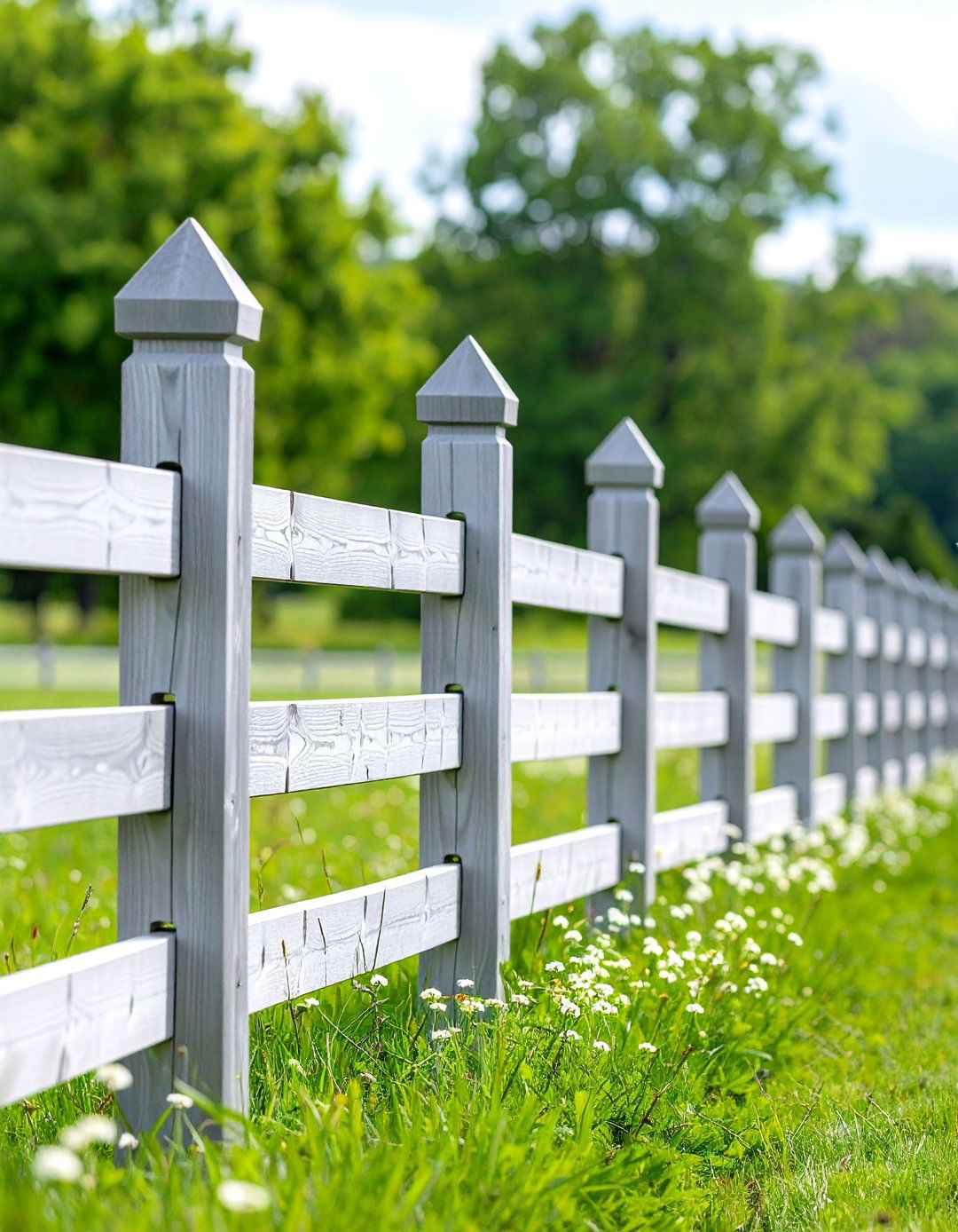 Traditional Cedar Two Rail Boundary Fence - 24 Split Rail Fence Ideas