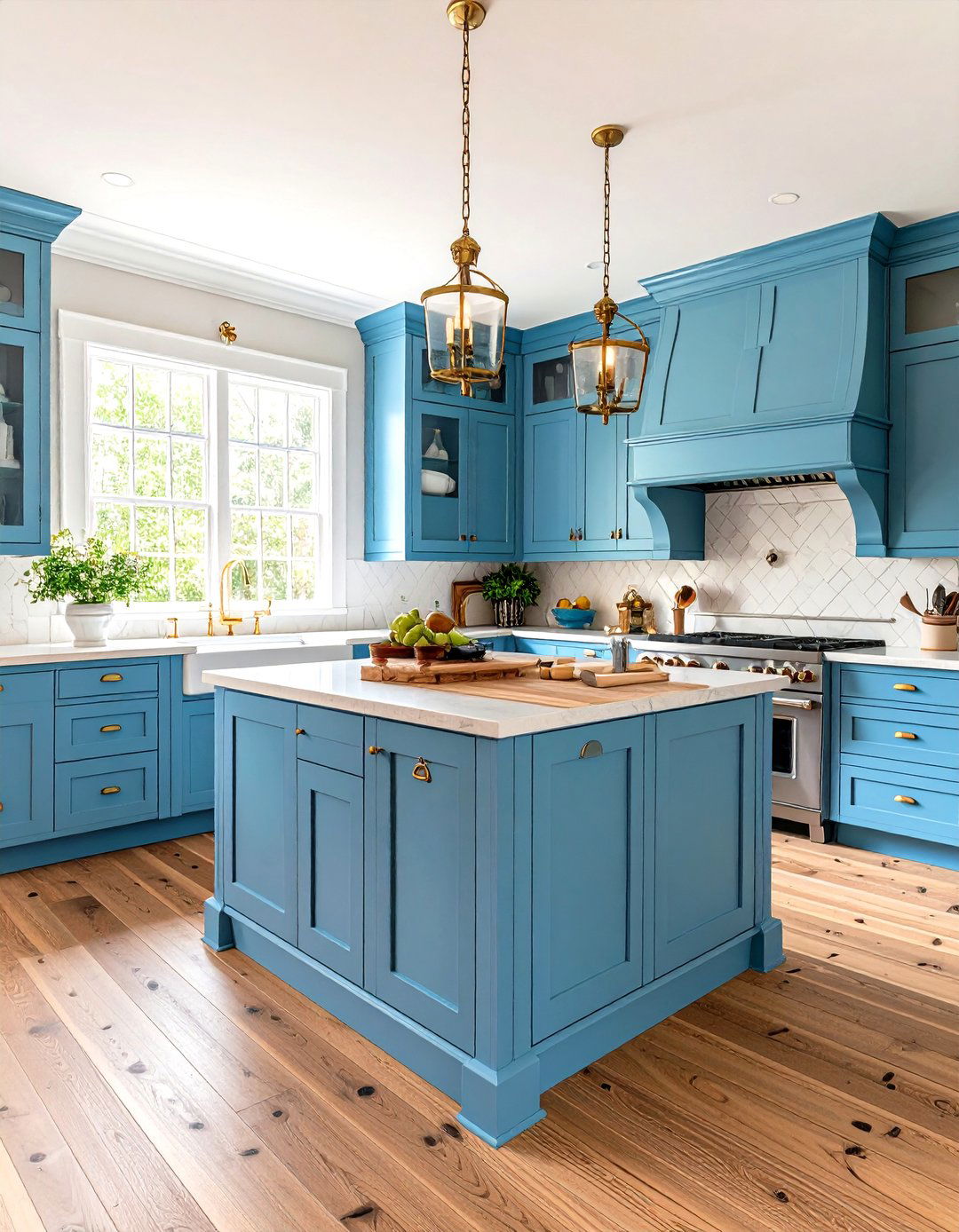 Traditional Colonial Kitchen with Maple Butcher Block - 24 Kitchens With Butcher Block Countertops