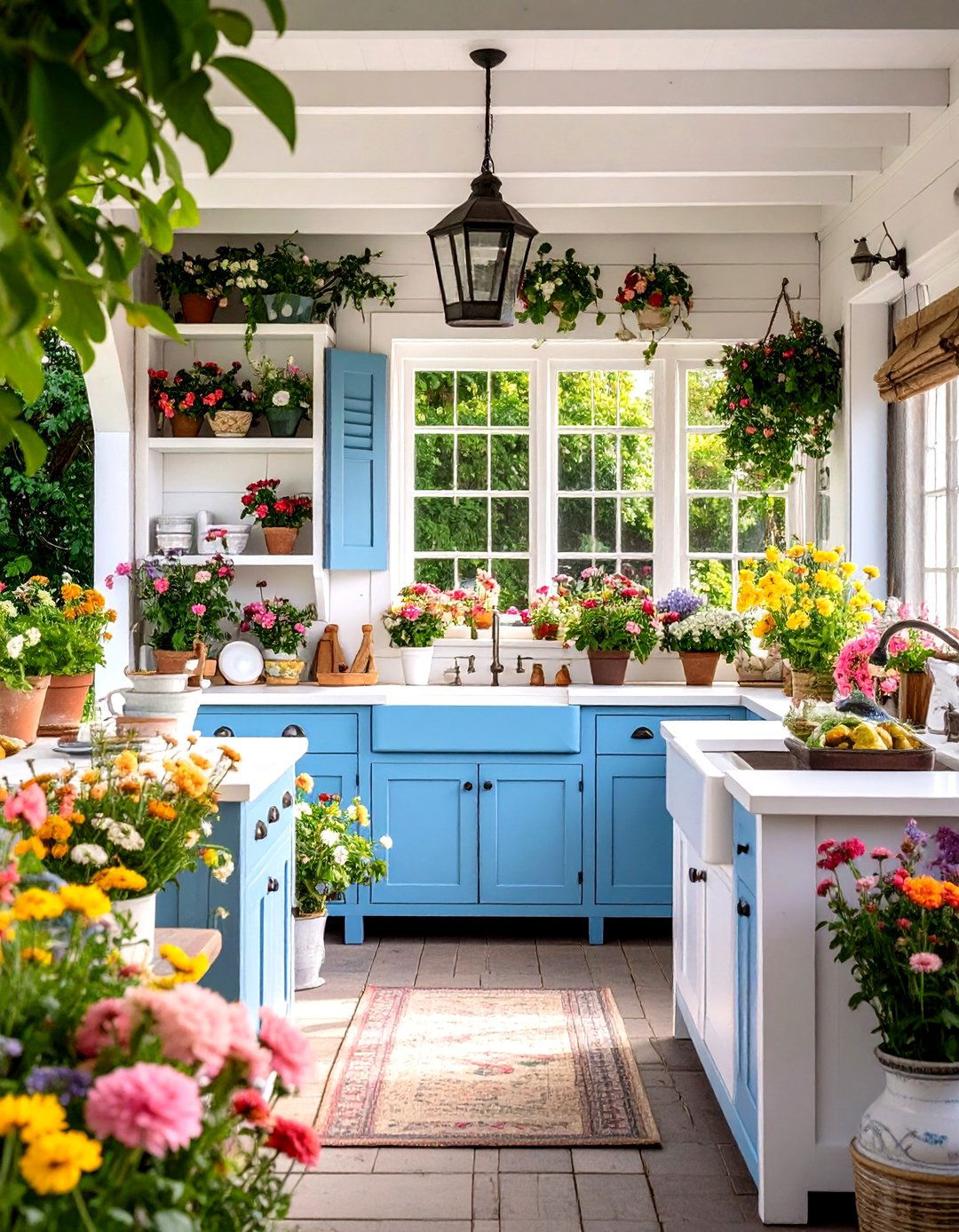 Traditional Country Cottage Mud Kitchen with Vintage Charm - 24 Mud Kitchen Ideas