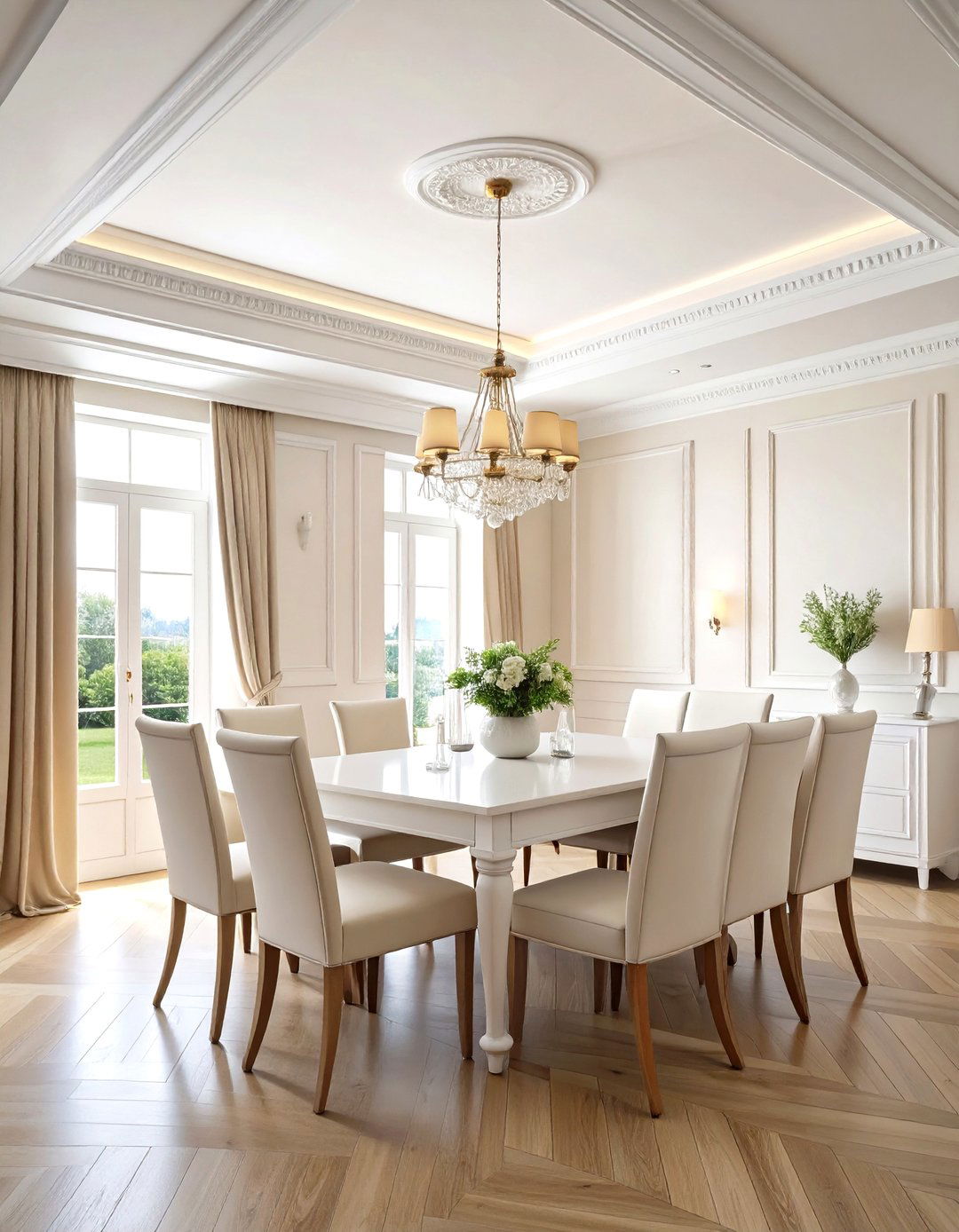 Traditional Crown Molding Design - 24 Ceiling Trim Ideas