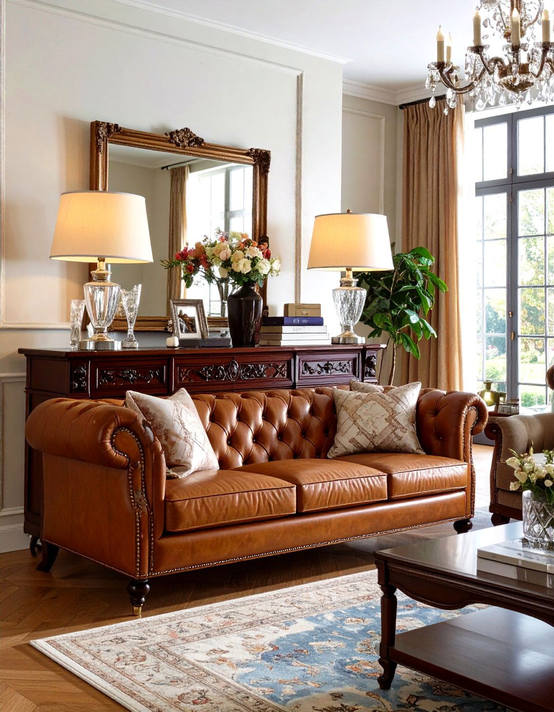Traditional Dark Wood Entertainment Center - 24 Tv Console Decor Ideas