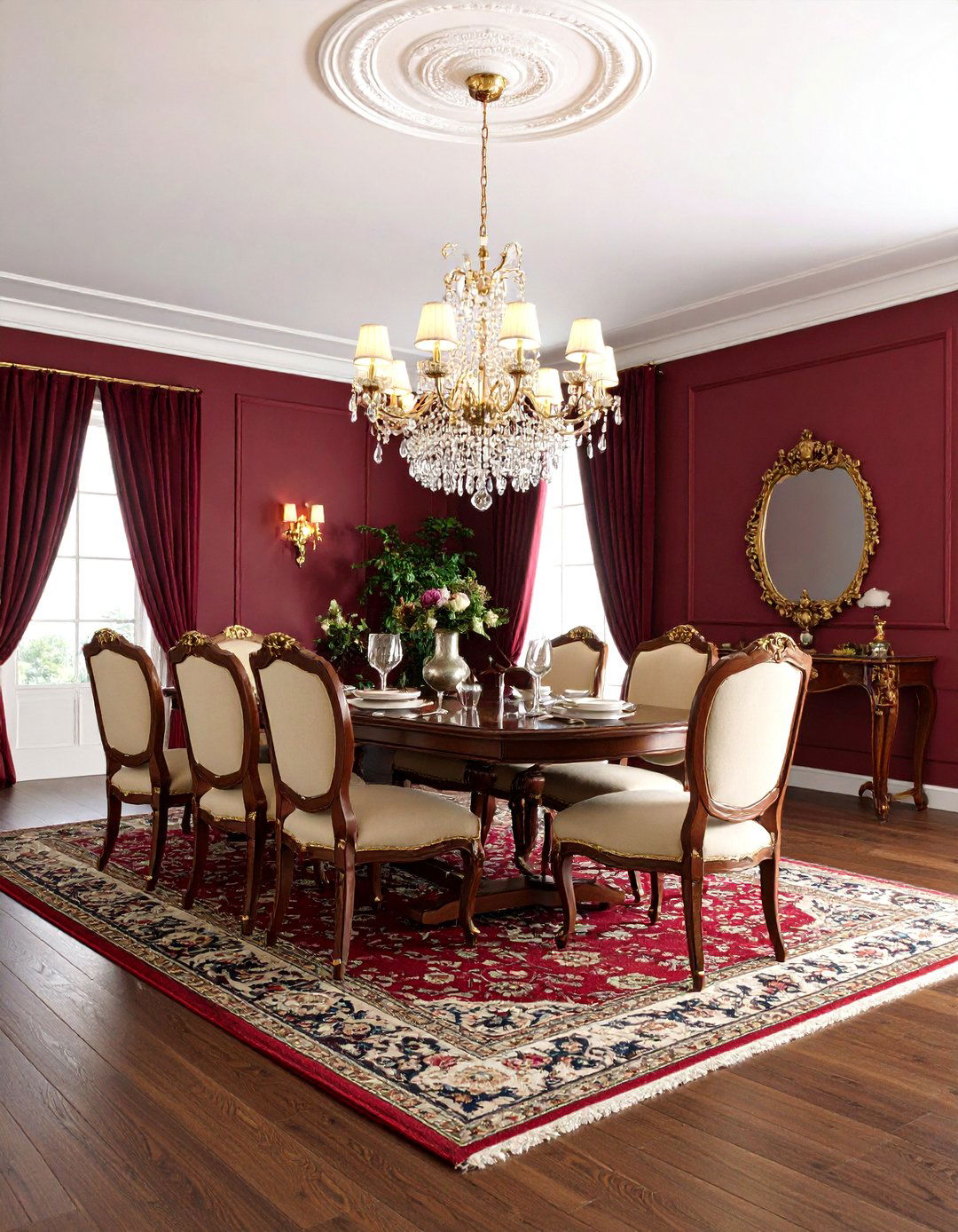 Traditional Dining Room Walnut Hardwood - 24 Dark Walnut Floors for Rooms