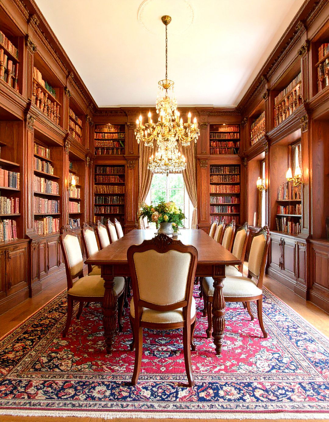 Traditional English Library Dining Room - 24 Library Dining Room Combo Ideas