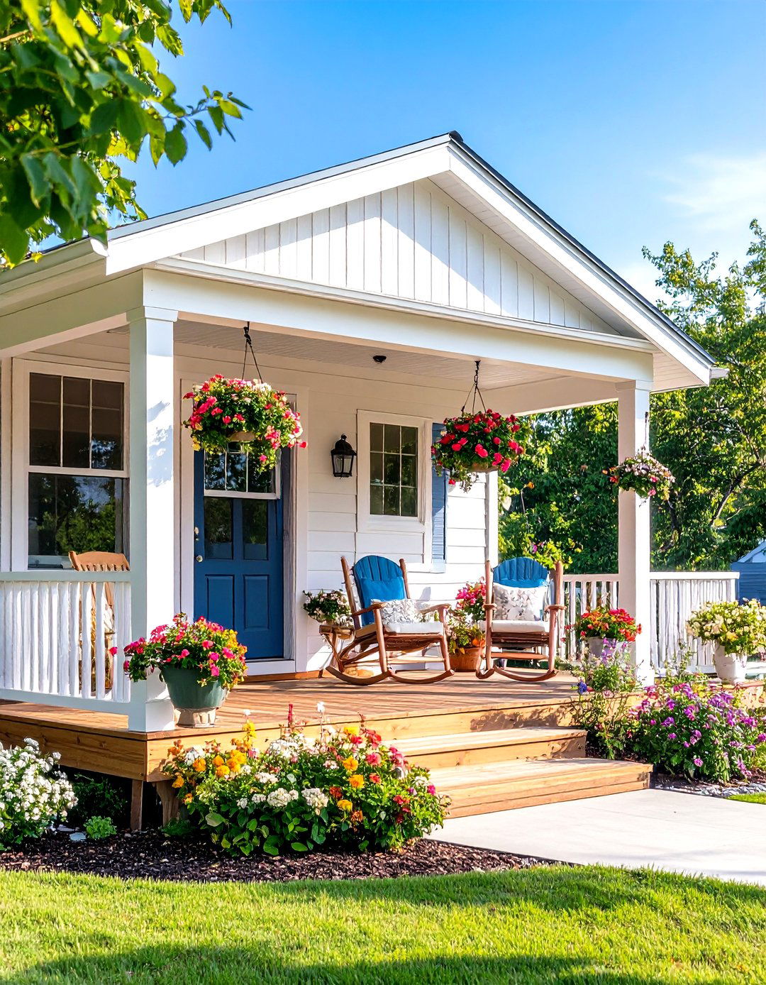 Traditional Front Porch Design - 24 Mobile Home Porch Ideas