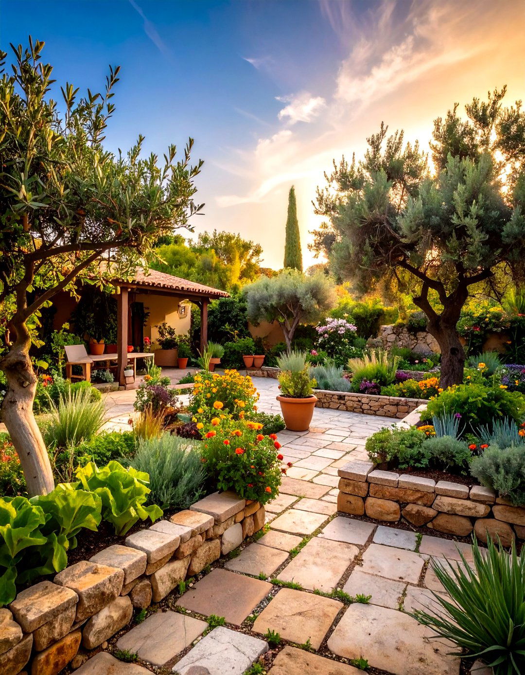 Traditional Greek Kitchen Garden - 24 Greek Garden Ideas