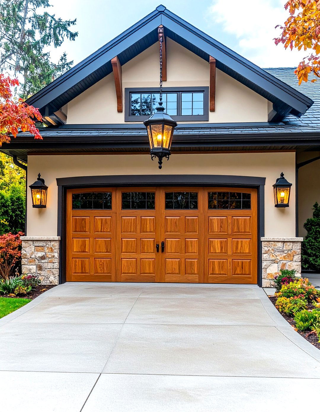 Traditional Lantern Style Fixtures - 24 Exterior Garage Lighting Ideas