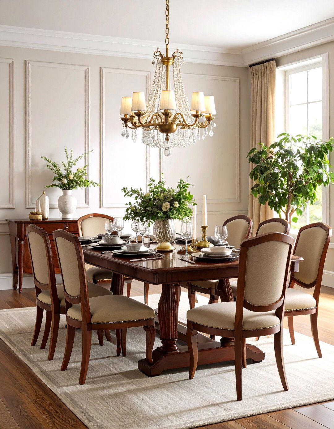 Traditional Mahogany Colonial Dining Room - 24 Colonial Dining Room Ideas