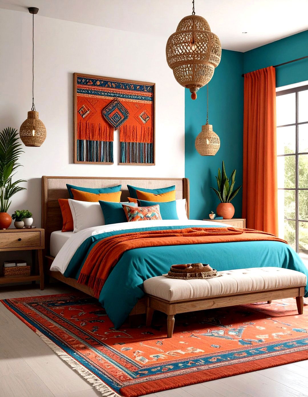 Traditional Mexican Color Palette Harmony - 24 Mexican Bedroom Ideas