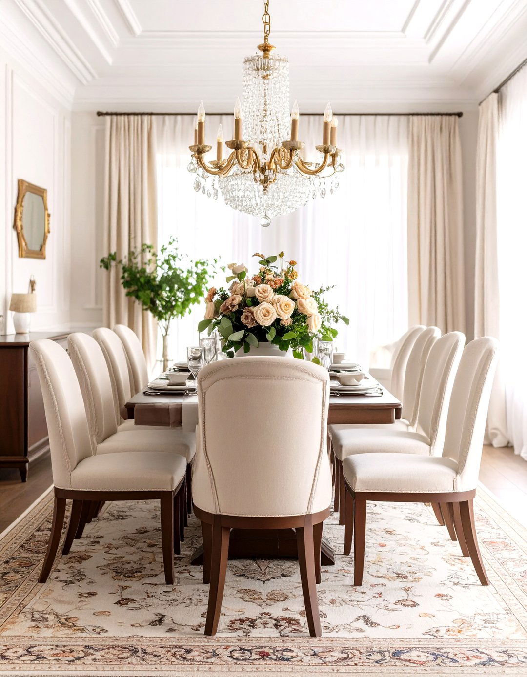 Traditional Neutral Dining Room - 24 Neutral Dining Room Ideas
