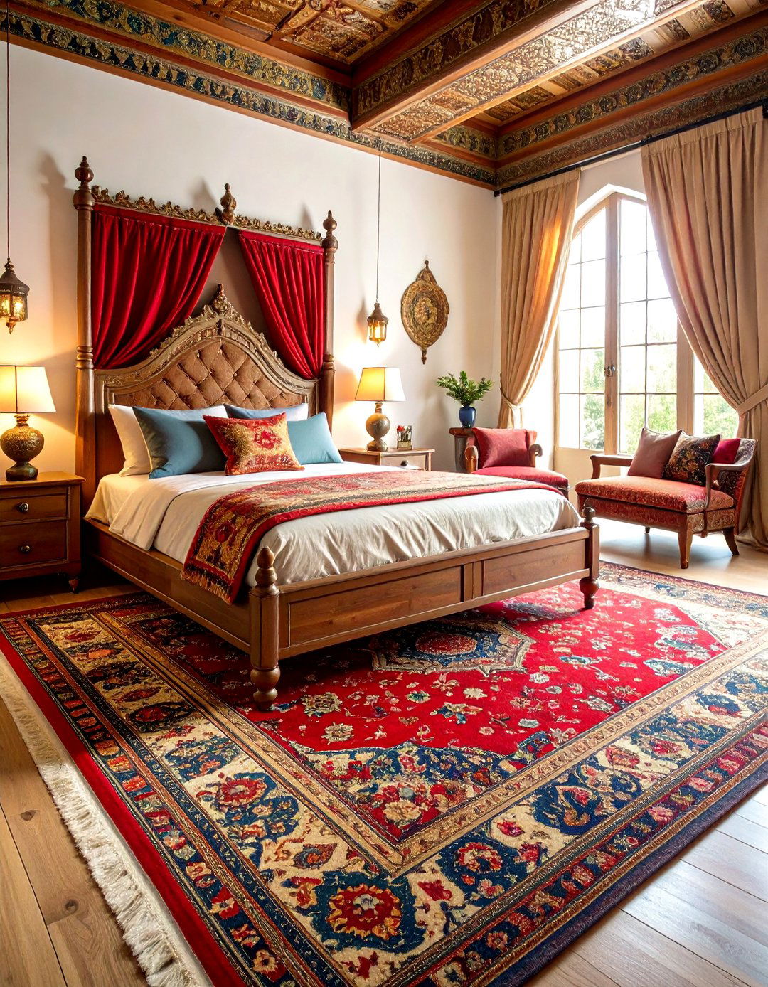 Traditional Persian Style Bedroom Carpets - 24 Bedroom Carpet Ideas