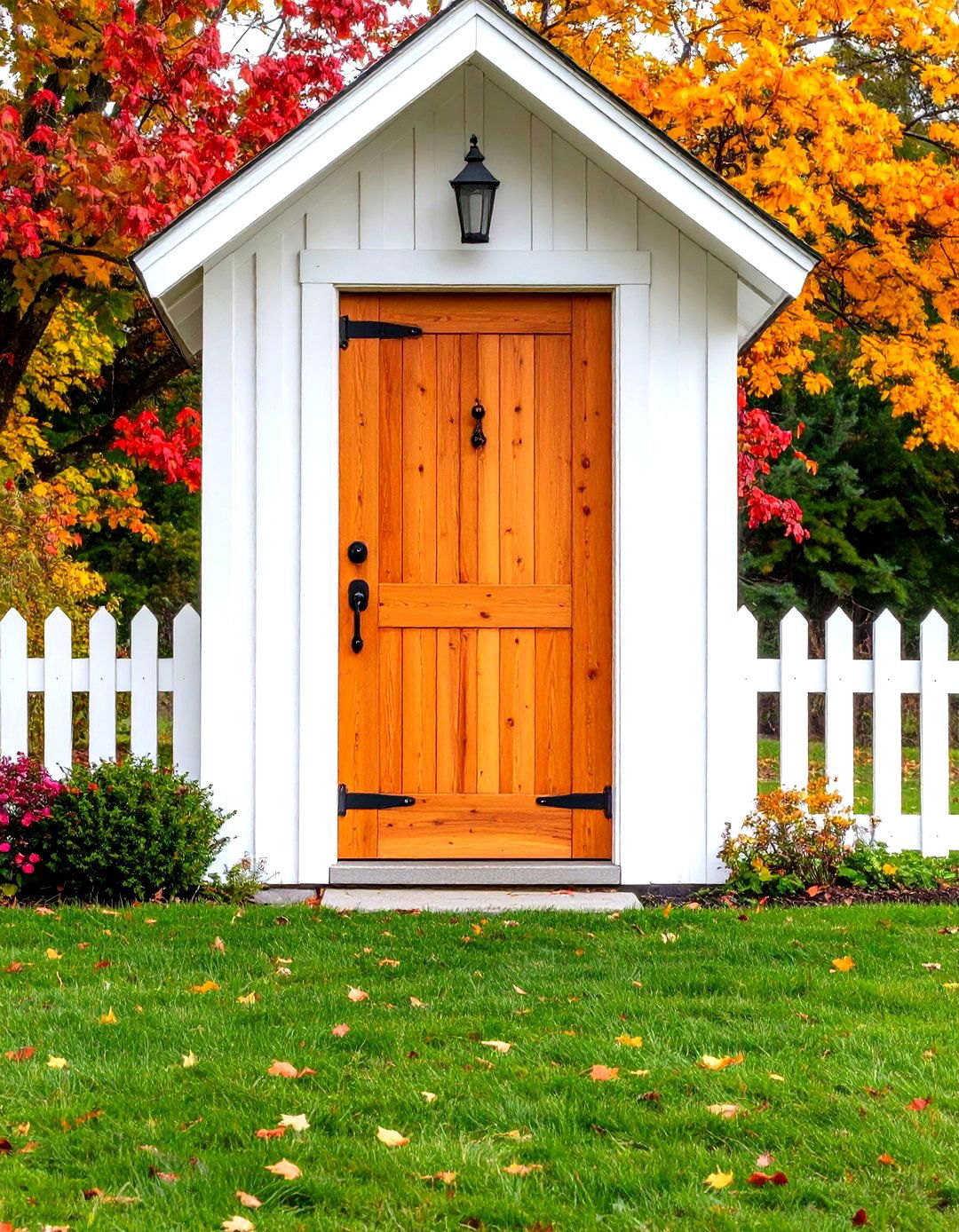 Traditional Plank and Batten Front Door - 24 Rustic Front Door Ideas