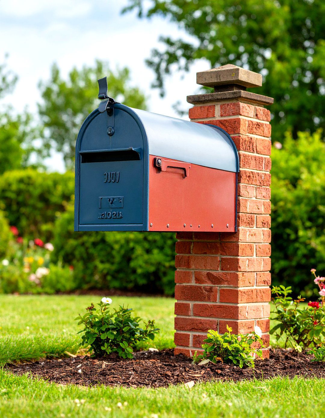 Traditional Red Brick Arched Mailbox - 24 Brick Mailbox Ideas