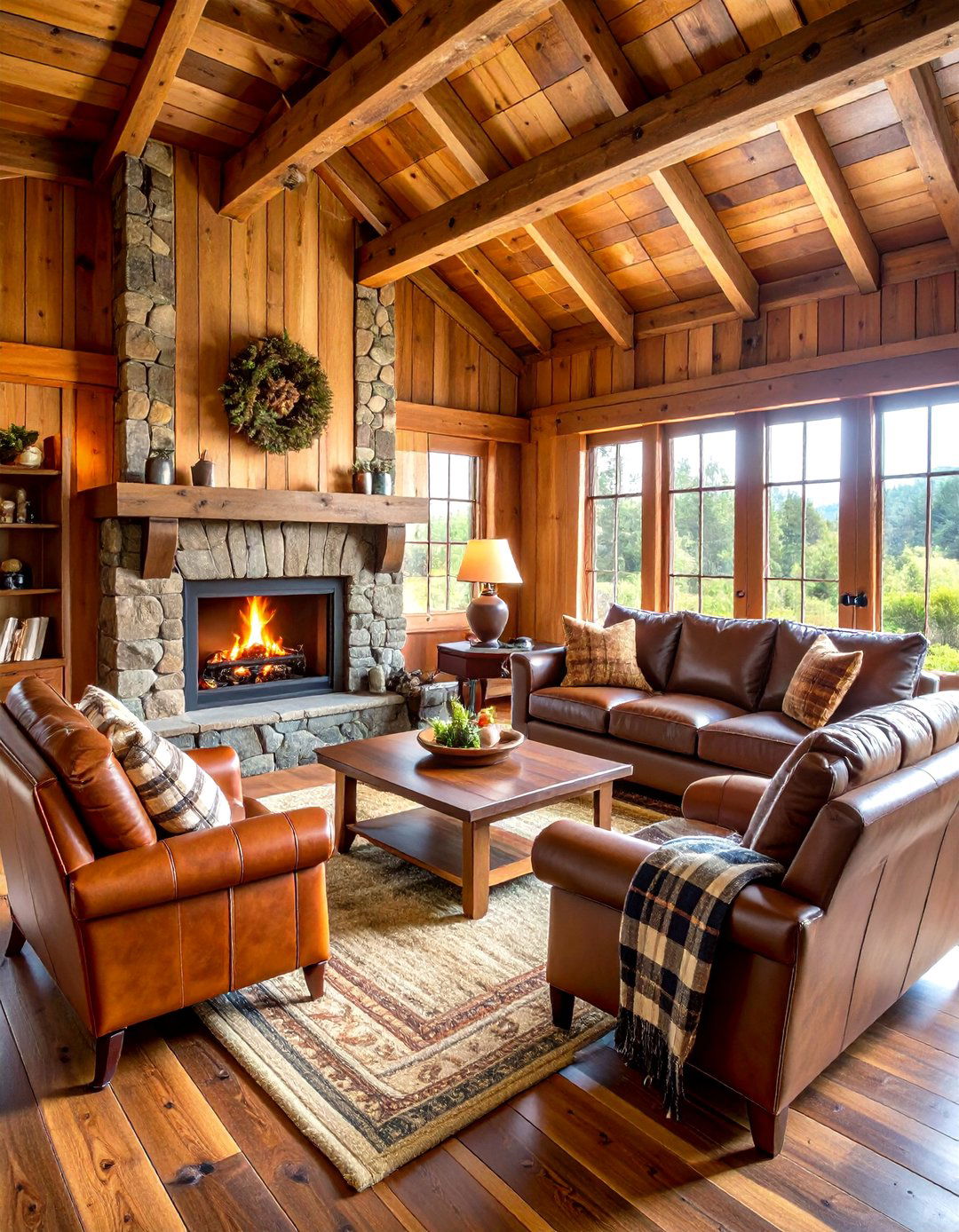 Traditional Rustic Lodge Atmosphere - 24 Hunting Room Ideas