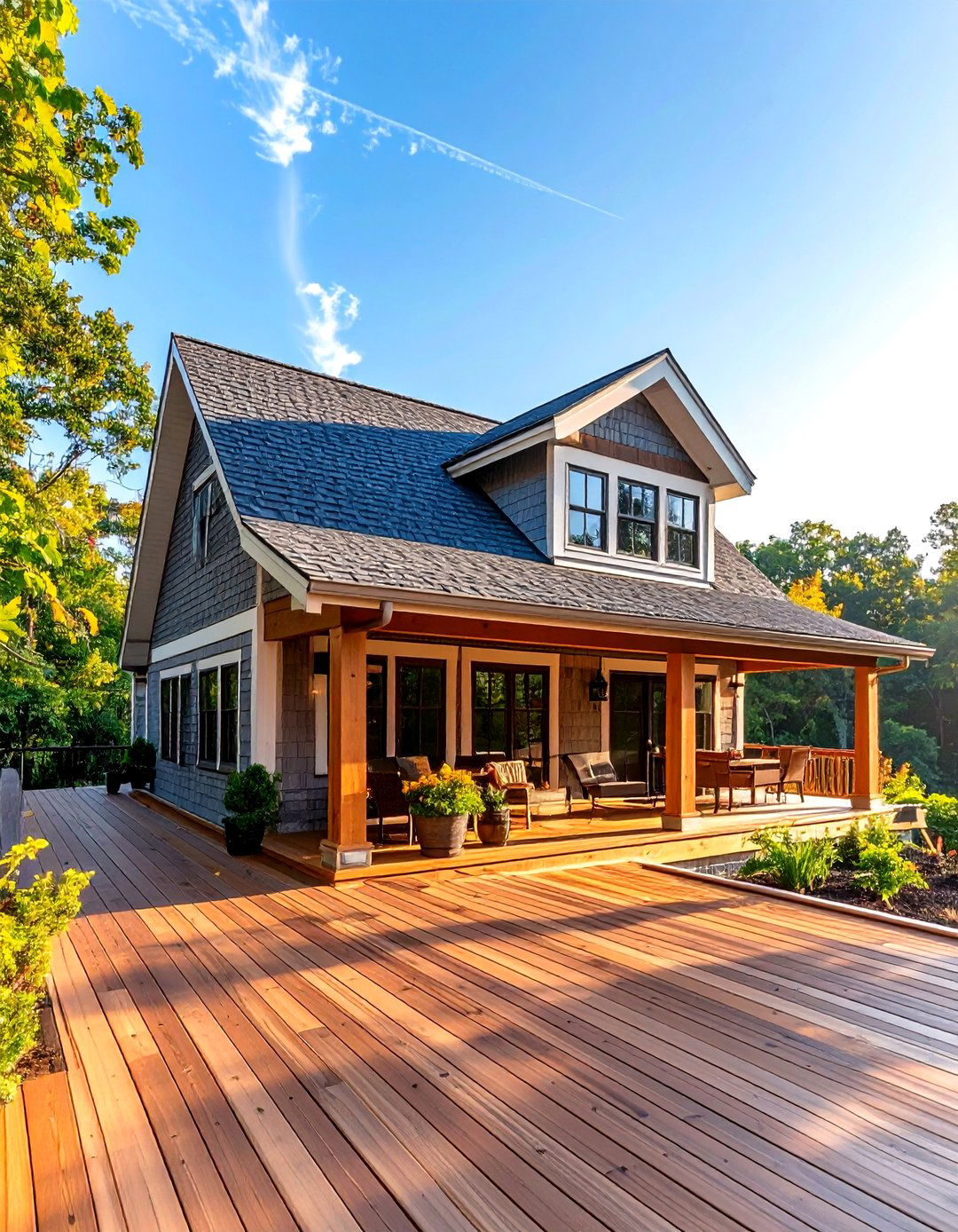 Traditional Shingled Roof Structures - 24 Deck Roof Ideas