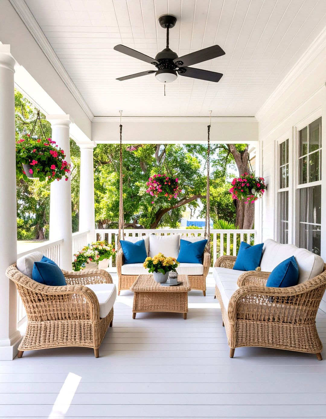Traditional Southern Lanai with Classic Elements - 24 Lanai Porch Ideas