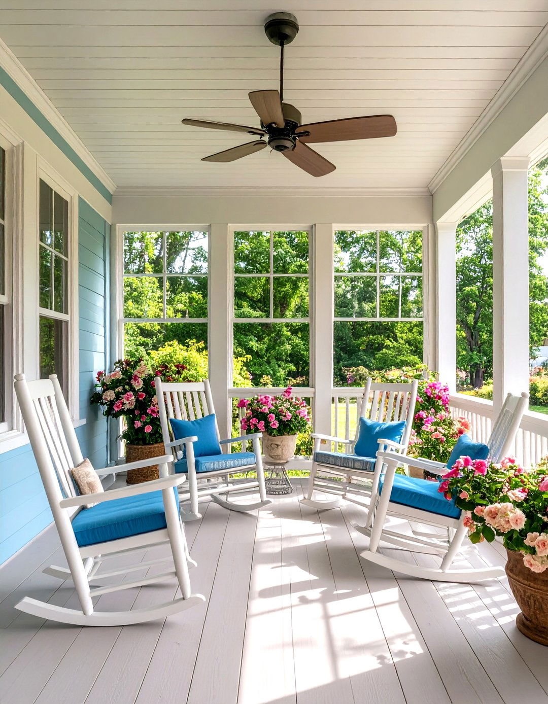Traditional Southern Porch Style - 24 Small Screened-in Porch Ideas