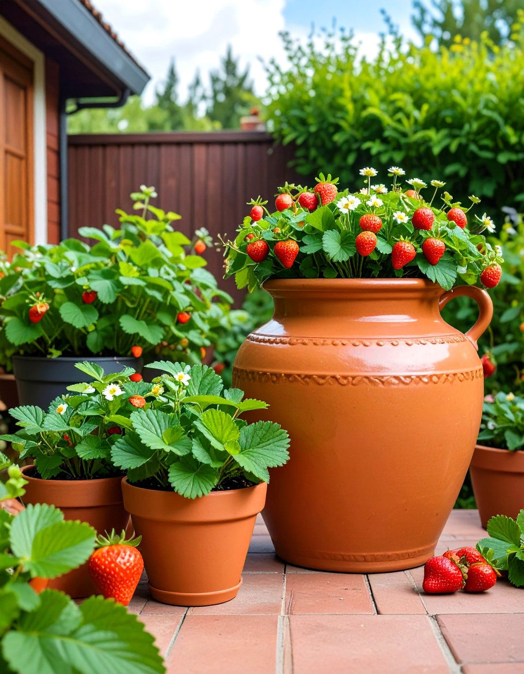 Traditional Strawberry Jar Planters - 24 Strawberry Planter Ideas