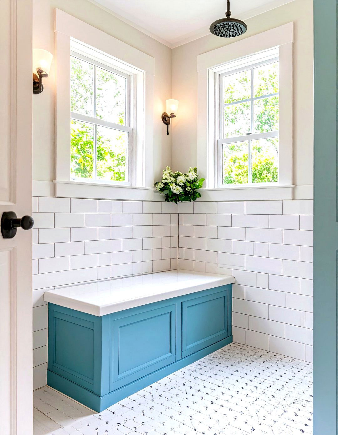 Traditional Subway Tile Seats - 24 Shower Bench Ideas