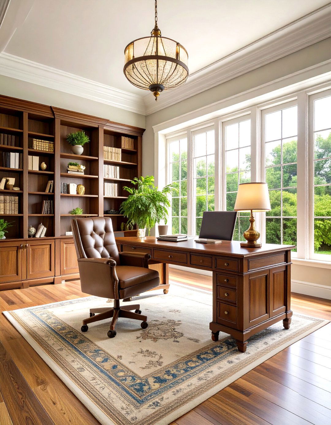 Traditional Sunroom Office Design - 24 Sunroom Office Ideas