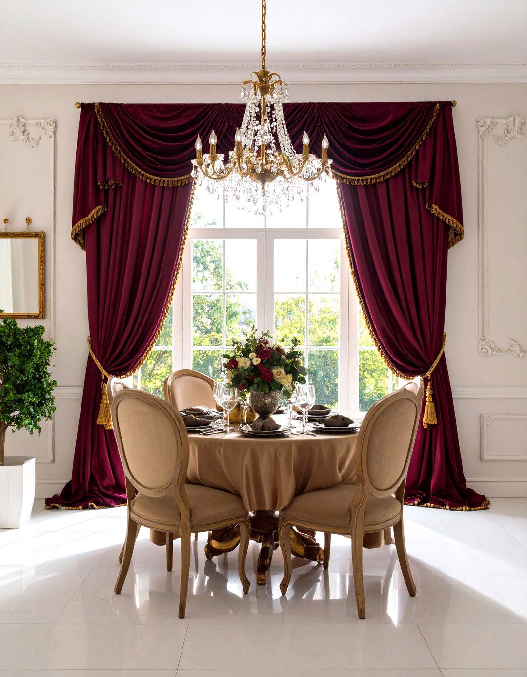 Traditional Swag Valance - 24 Window Valance Ideas