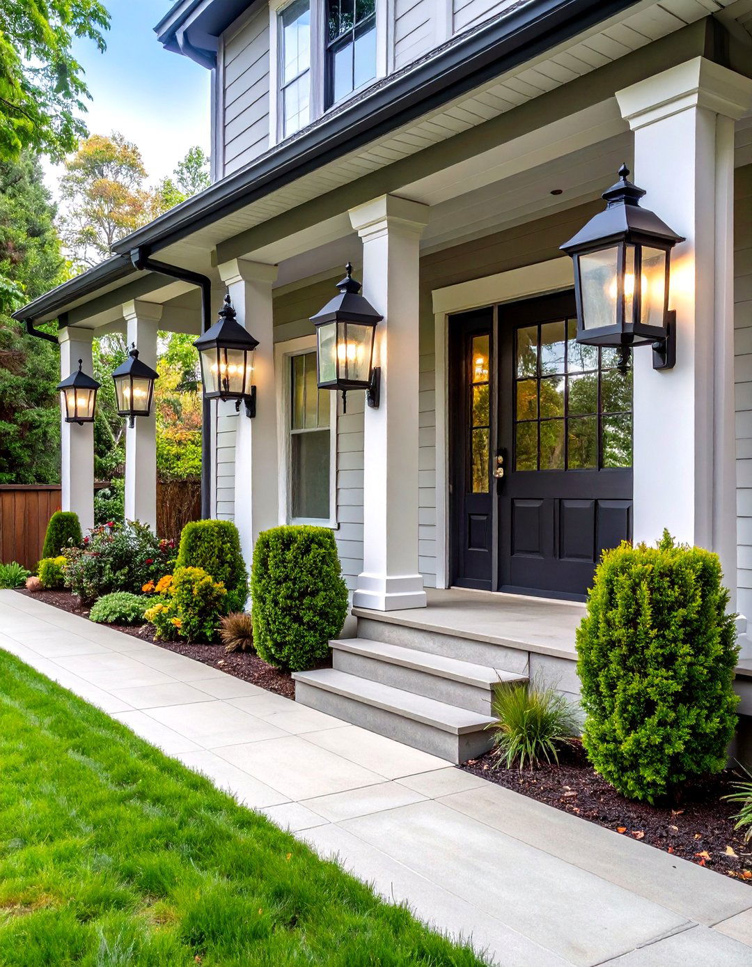 Traditional Wall Lantern Sconces - 24 Front Porch Lighting Ideas