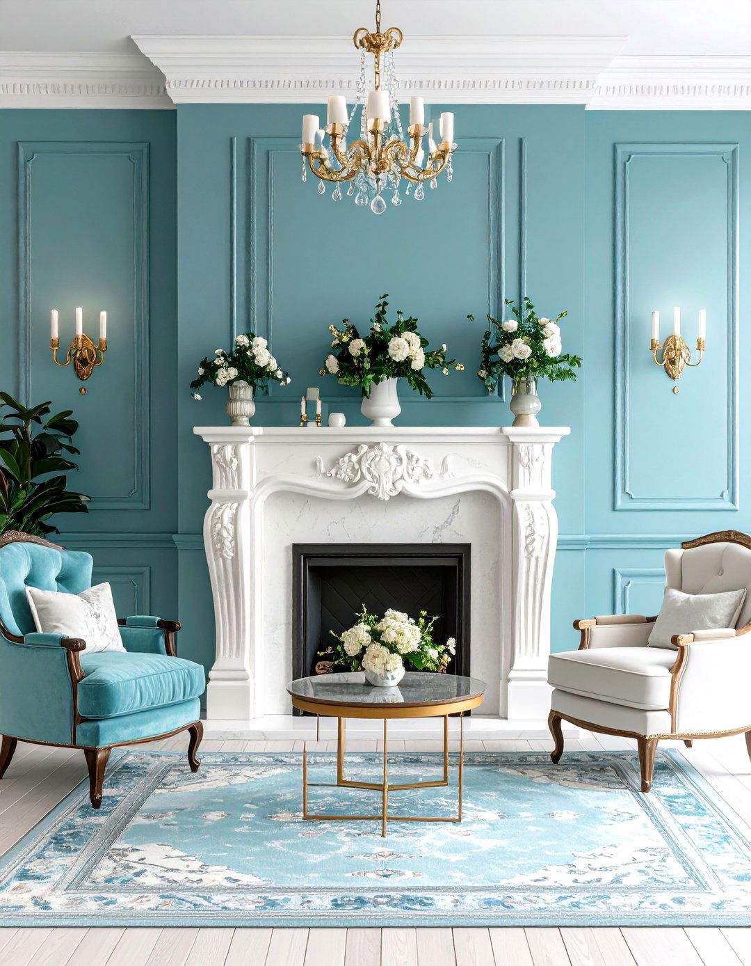 Traditional White Travertine Mantel - 24 White Stone Fireplace Ideas