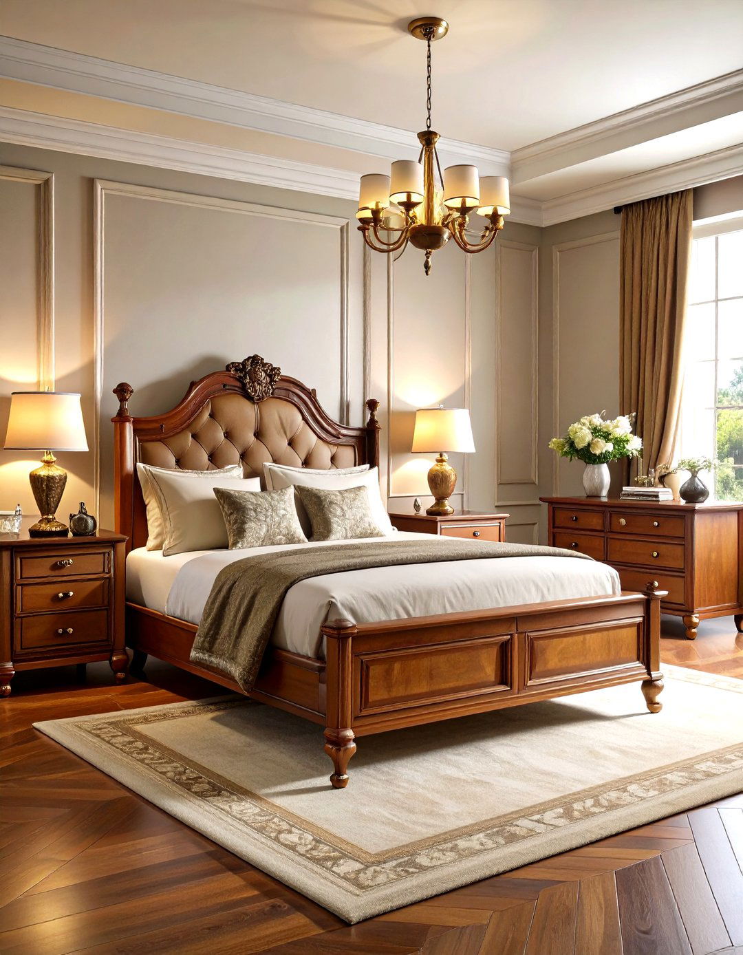 Traditional Wood Furniture Foundation - 24 Grandmillennial Style Bedroom Ideas