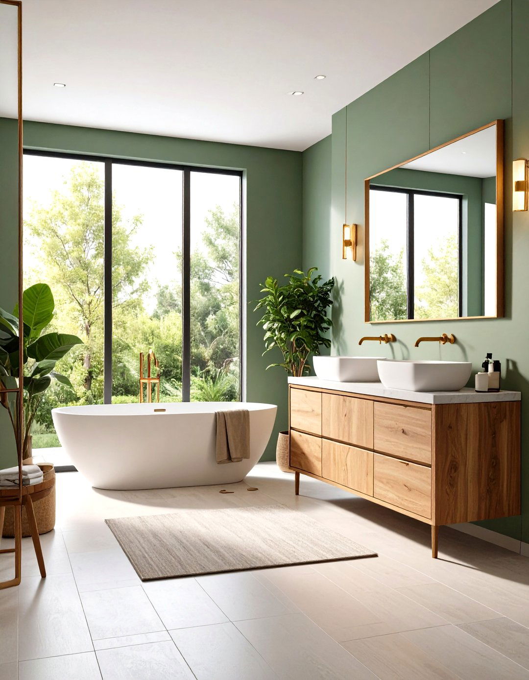 Transitional Balanced Elegance - 24 Large Bathroom Ideas
