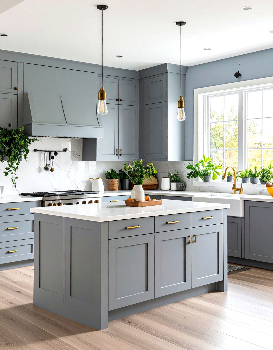 Transitional Blend Kitchen Style - 24 Grey and White Kitchen Designs