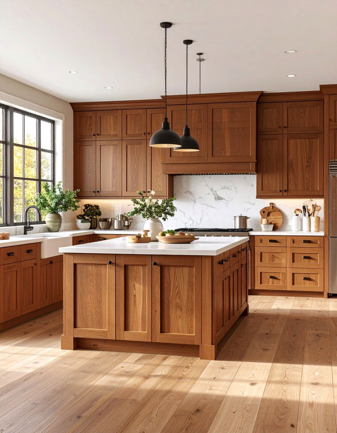 Transitional Brown Kitchen Design - 24 Brown Kitchen Ideas