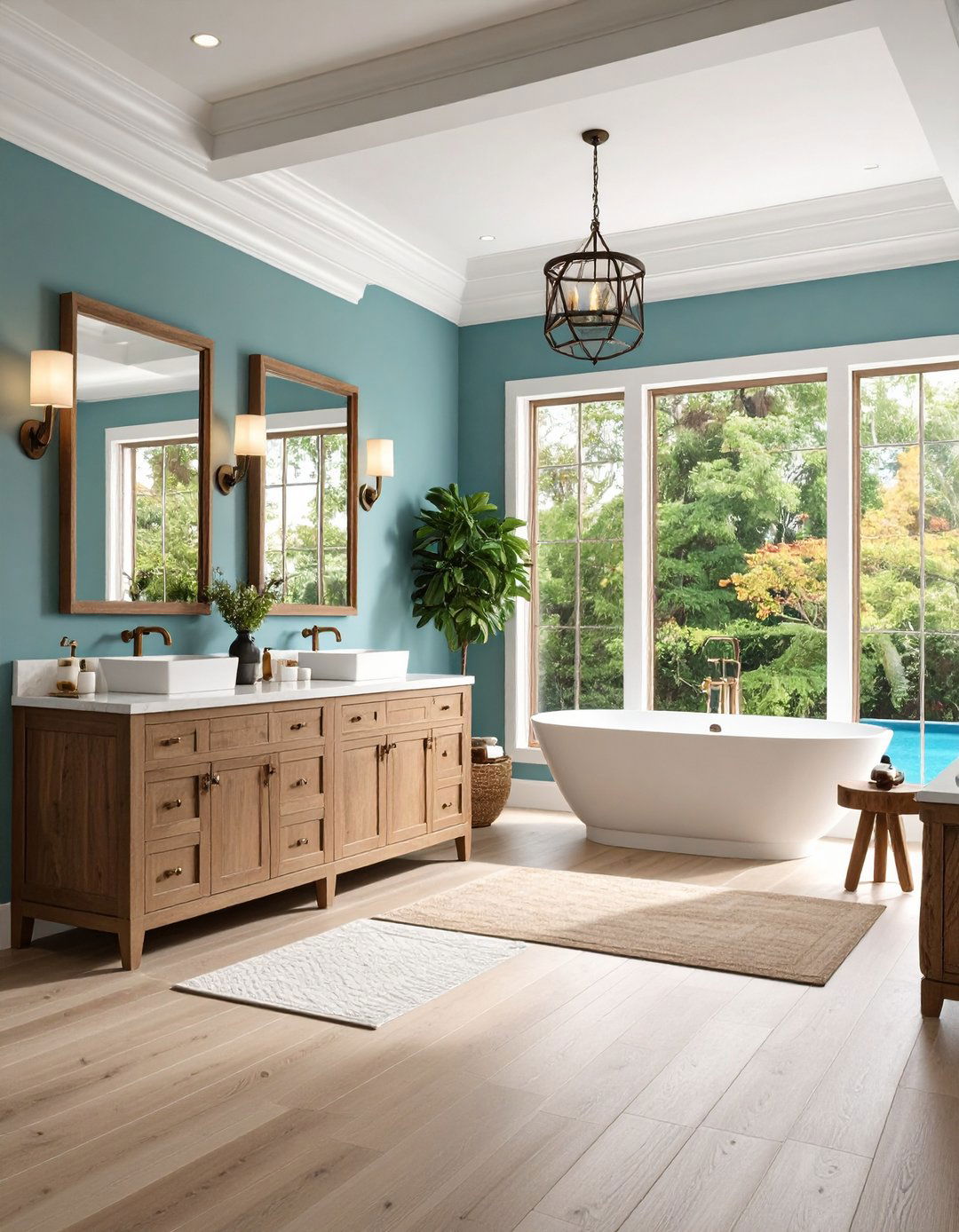Transitional Classic Pool Bathroom - 24 Pool Bathroom Ideas
