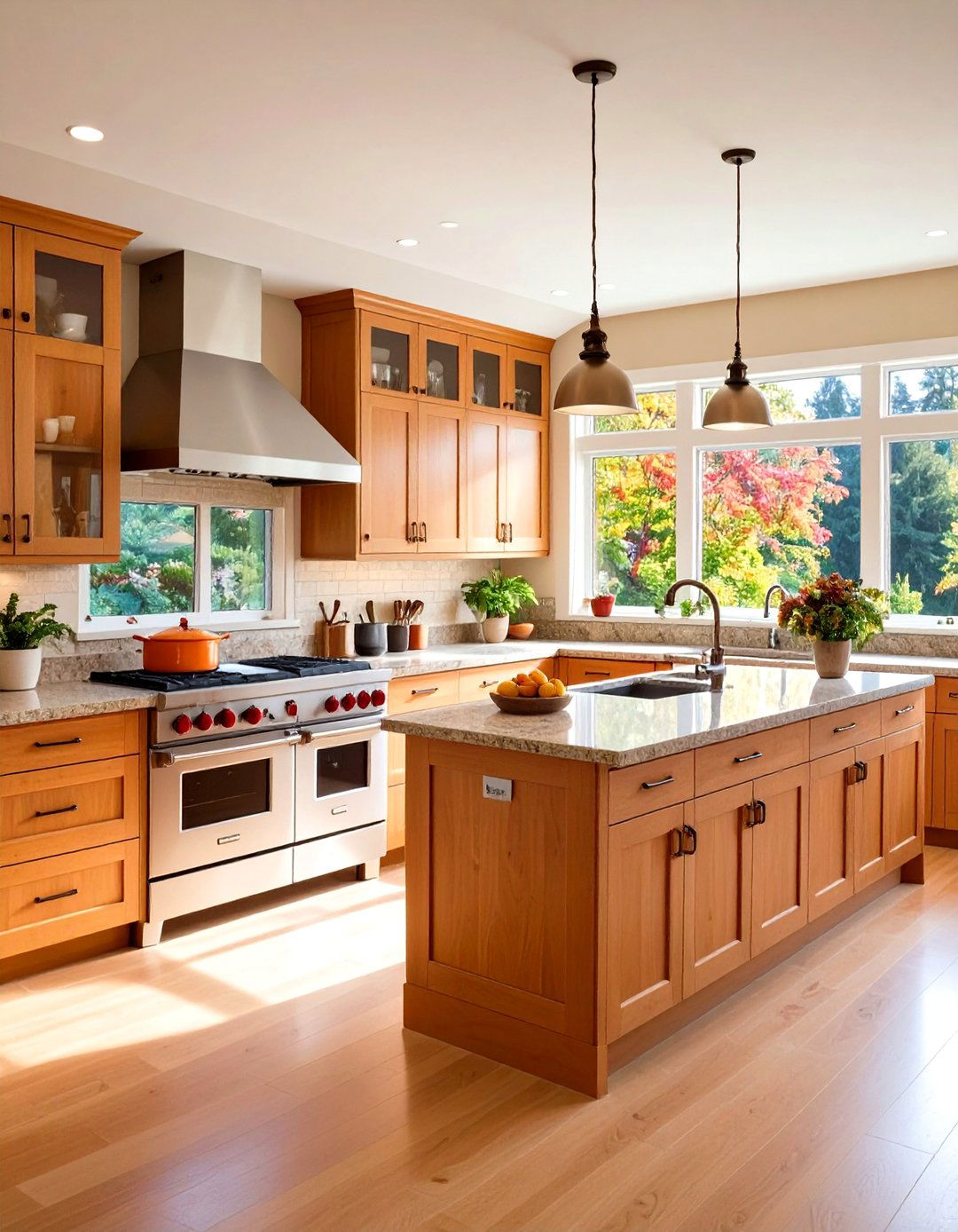 Transitional Kitchen Layout with Mixed Elements - 24 Kitchen Layout Ideas