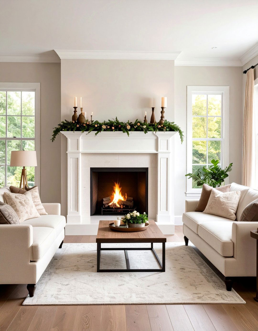 Transitional Style Mantel Design - 24 Small Living Room Fireplace Ideas