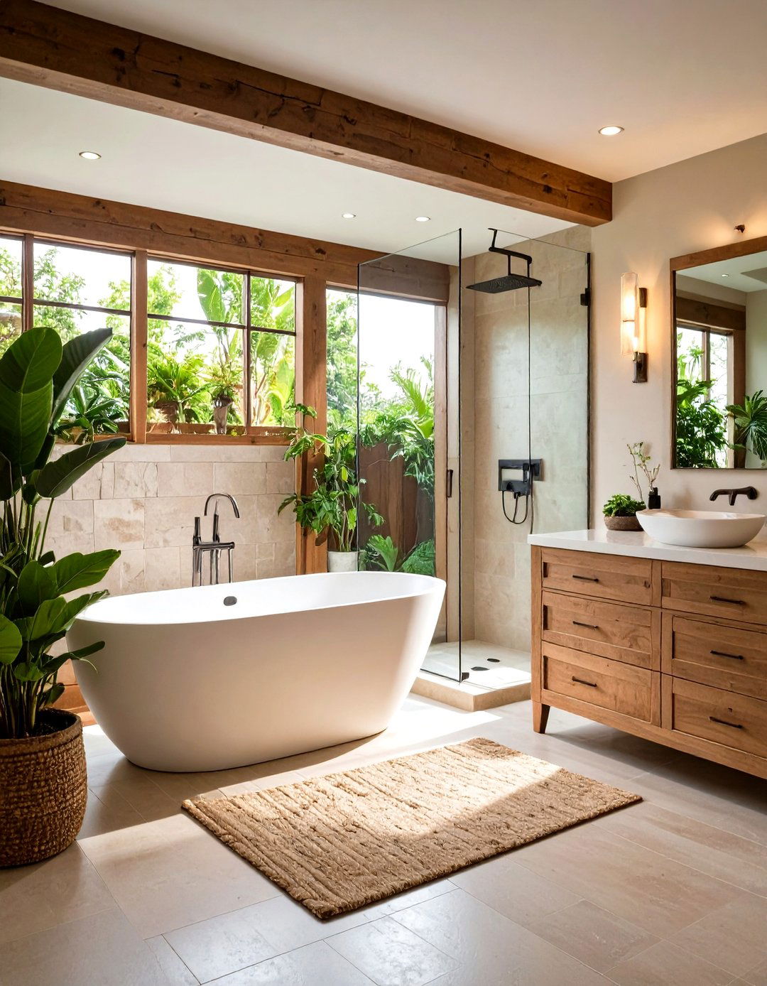 Transitional Style with Mixed Materials - 24 Tub-shower Combo Ideas