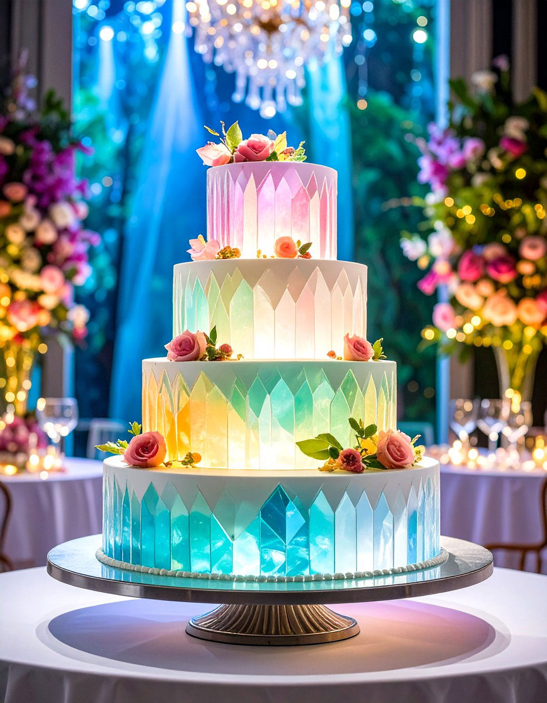 Translucent Isomalt Wedding Cakes - 24 Wedding Cake Ideas