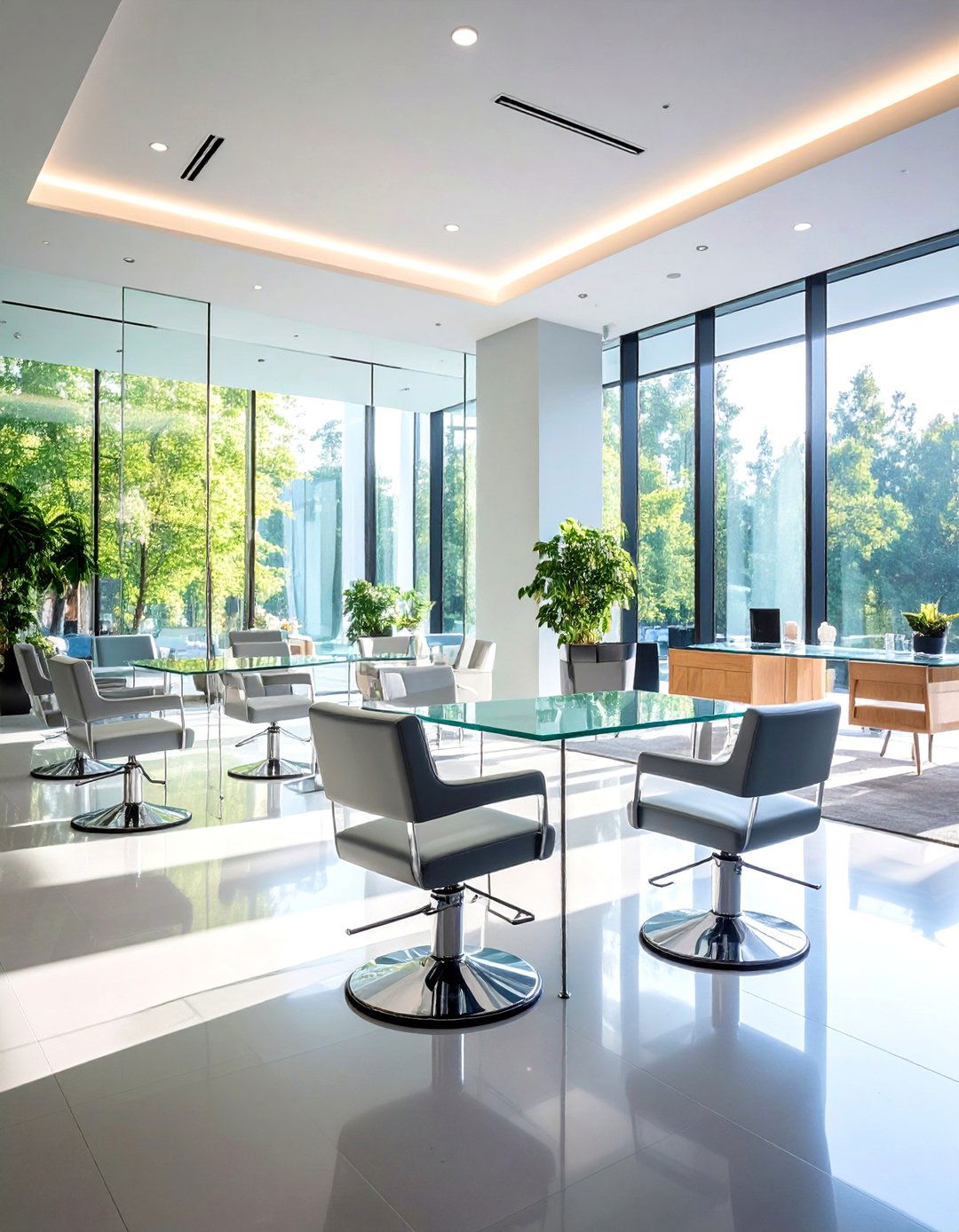 Transparent Furniture Openness - 24 Salon Interior Design Ideas