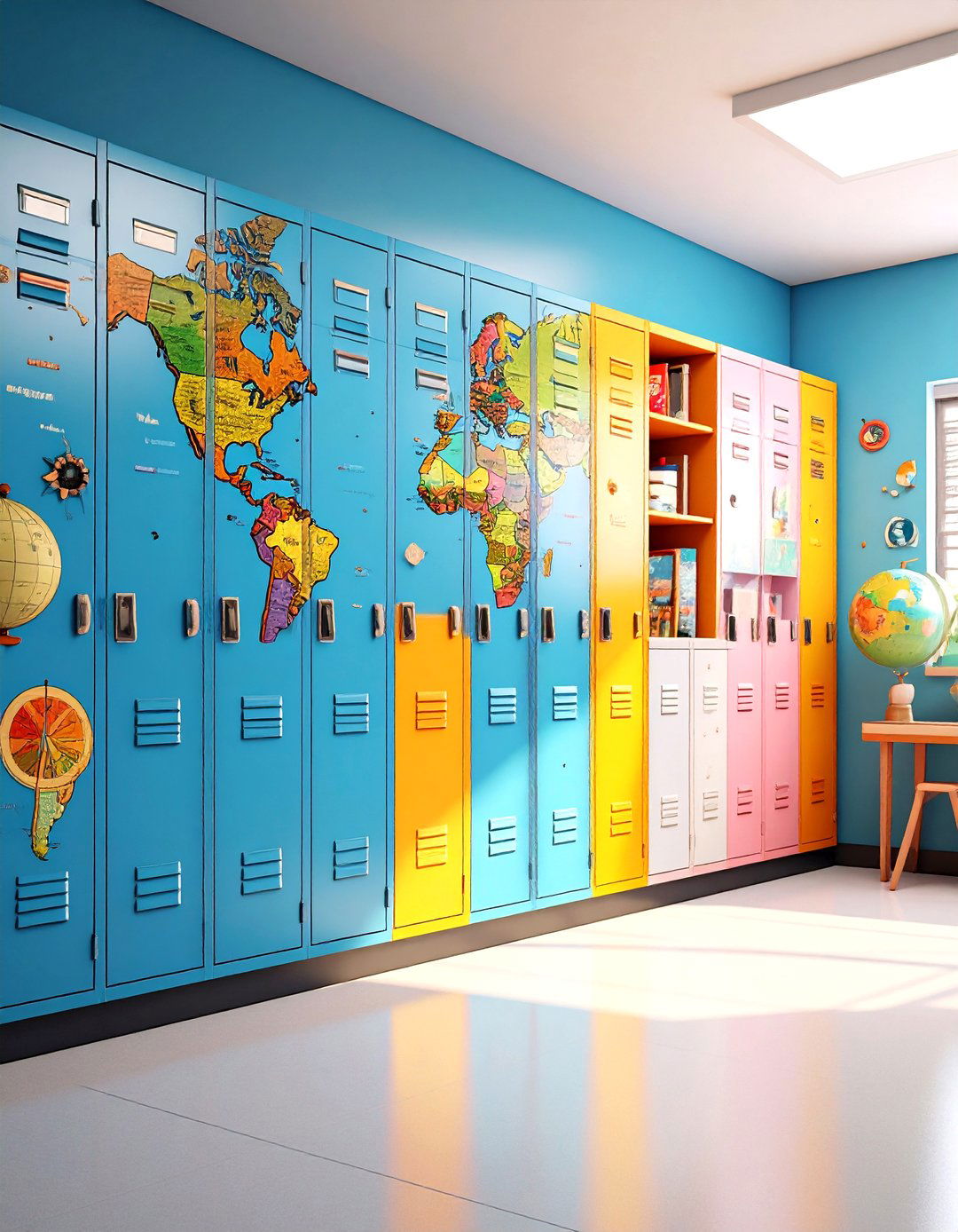 Travel Adventure World Explorer - 24 Locker Decor Ideas