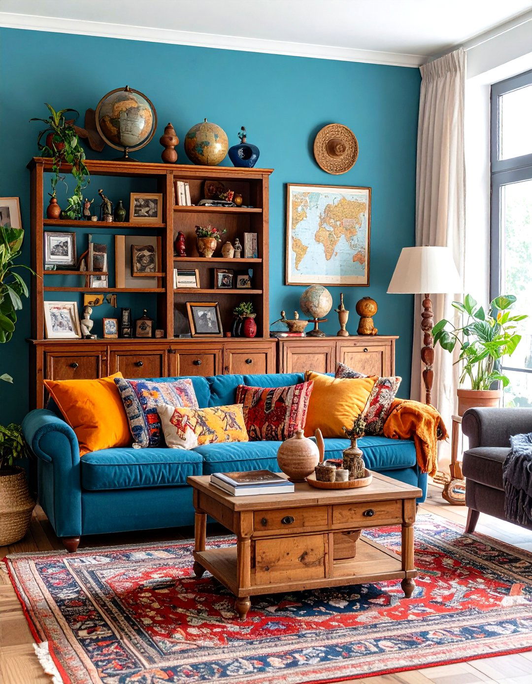 Travel Memory Console Display - 24 Tv Console Decor Ideas