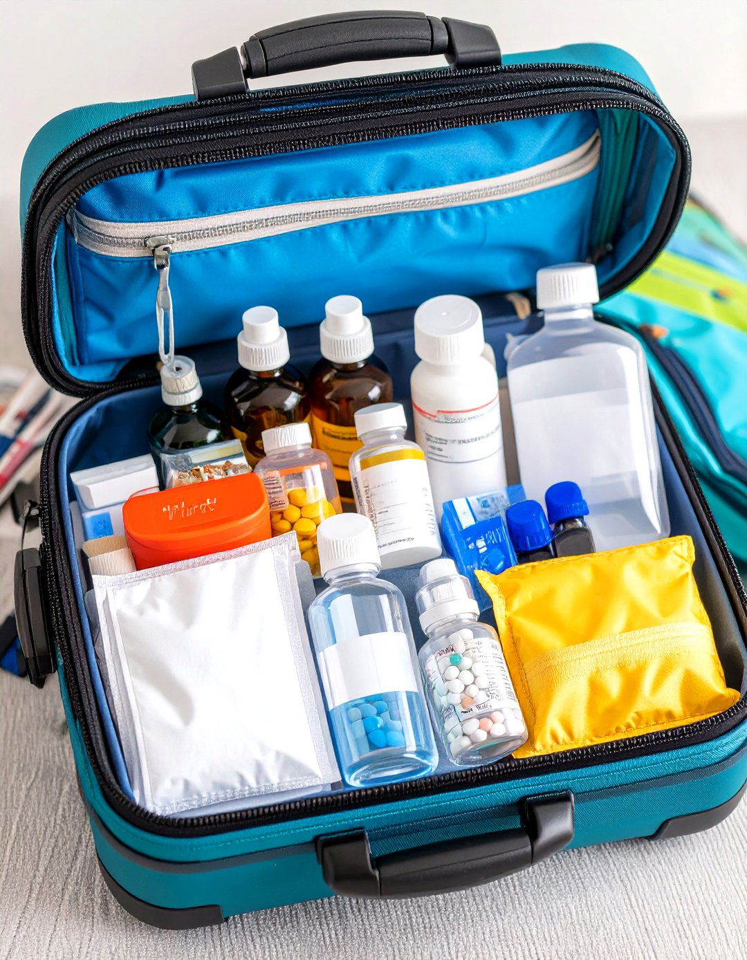 Travel Ready Medicine Kit with TSA Compliance - 24 Medicine Storage Ideas
