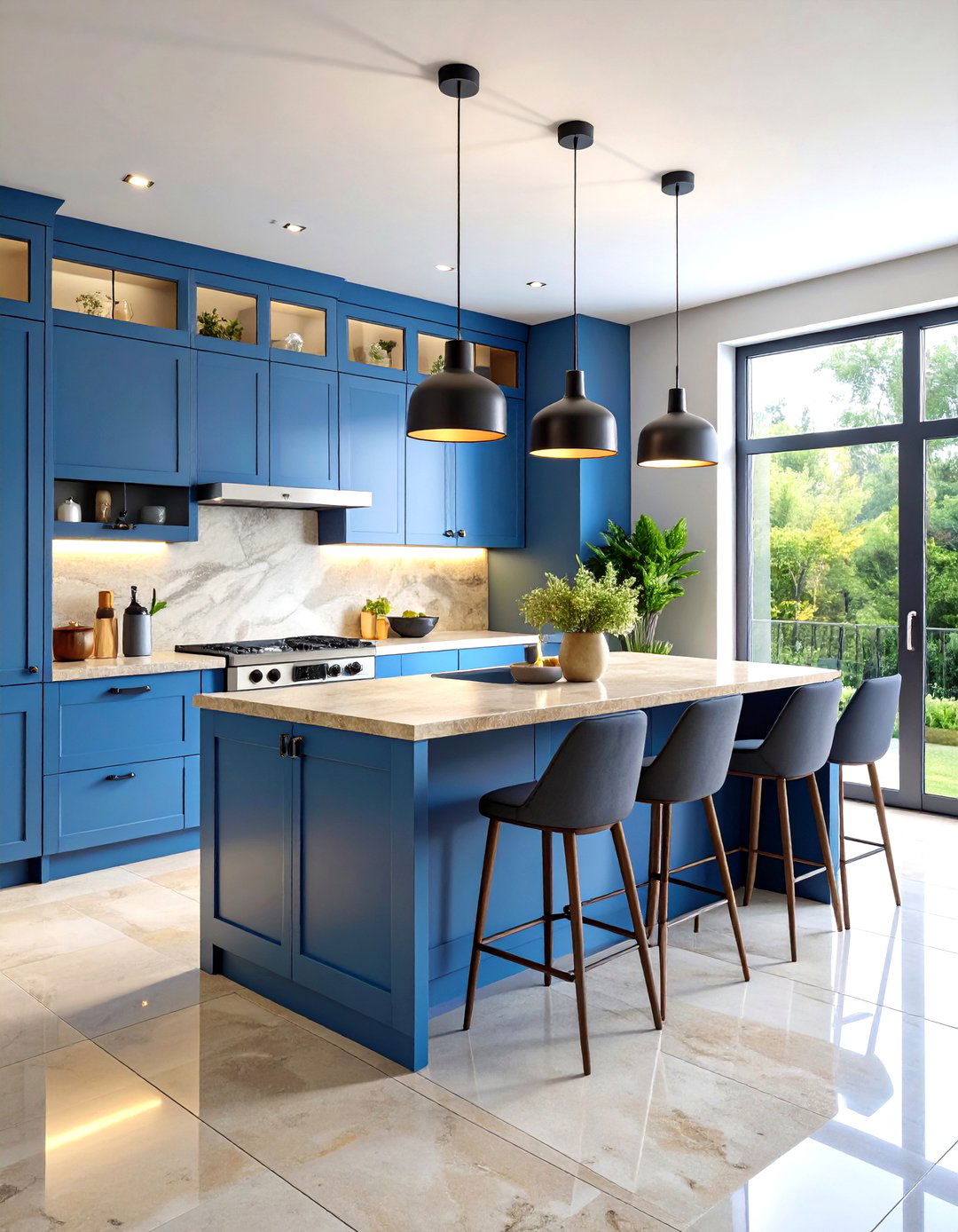 Travertine Natural Edge Rustic Finish - 24 Modern Kitchen Backsplash Ideas