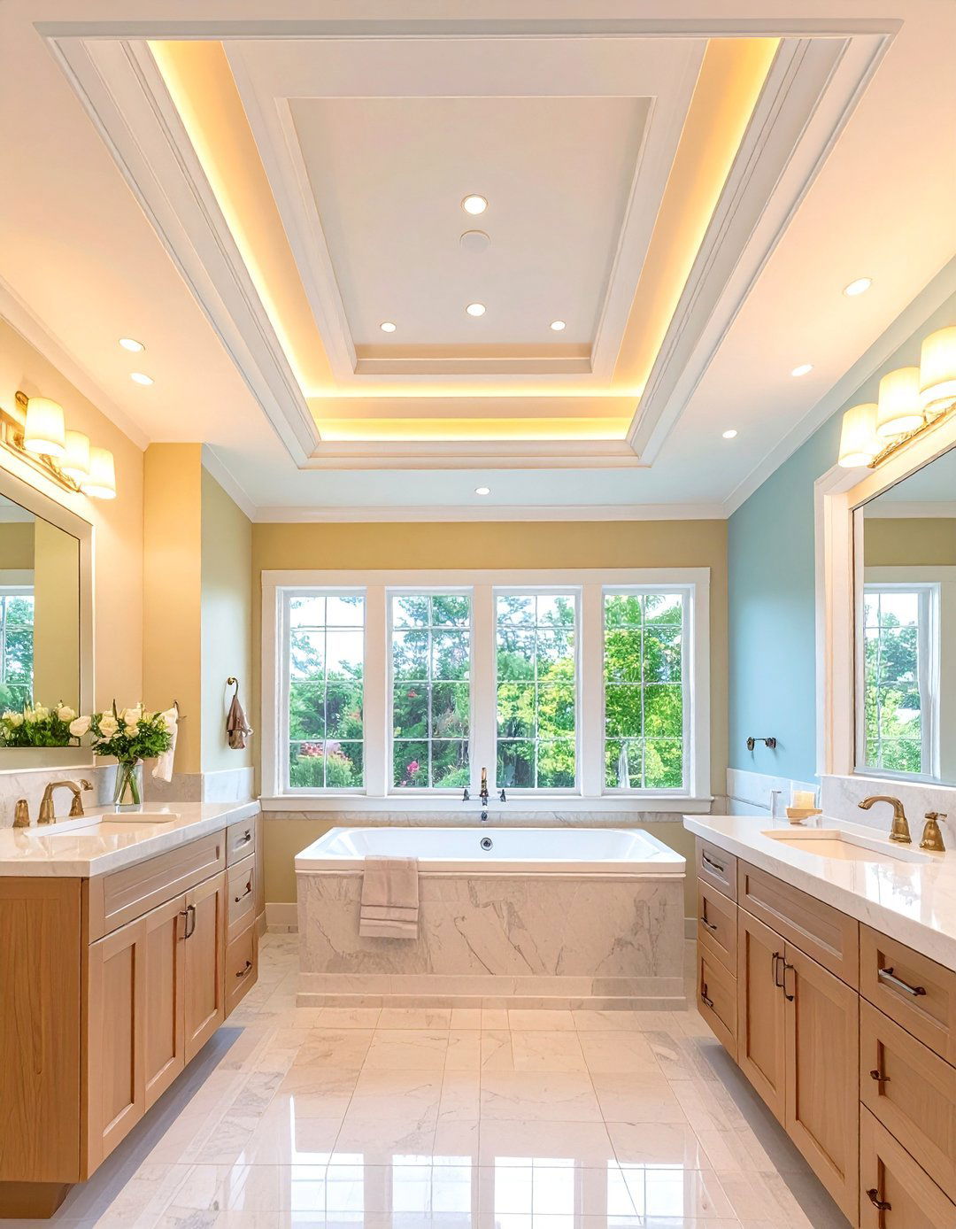 Tray Ceiling Architecture - 24 Bathroom Ceiling Ideas