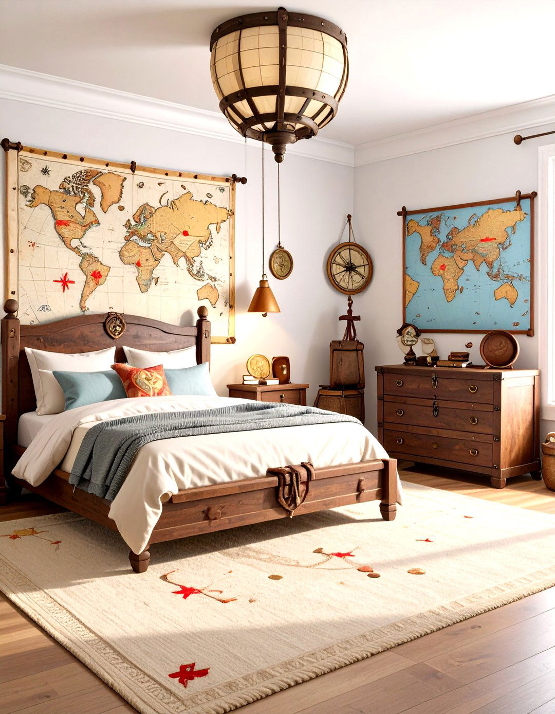 Treasure Hunters Paradise Theme - 24 Pirate-themed Bedroom Ideas