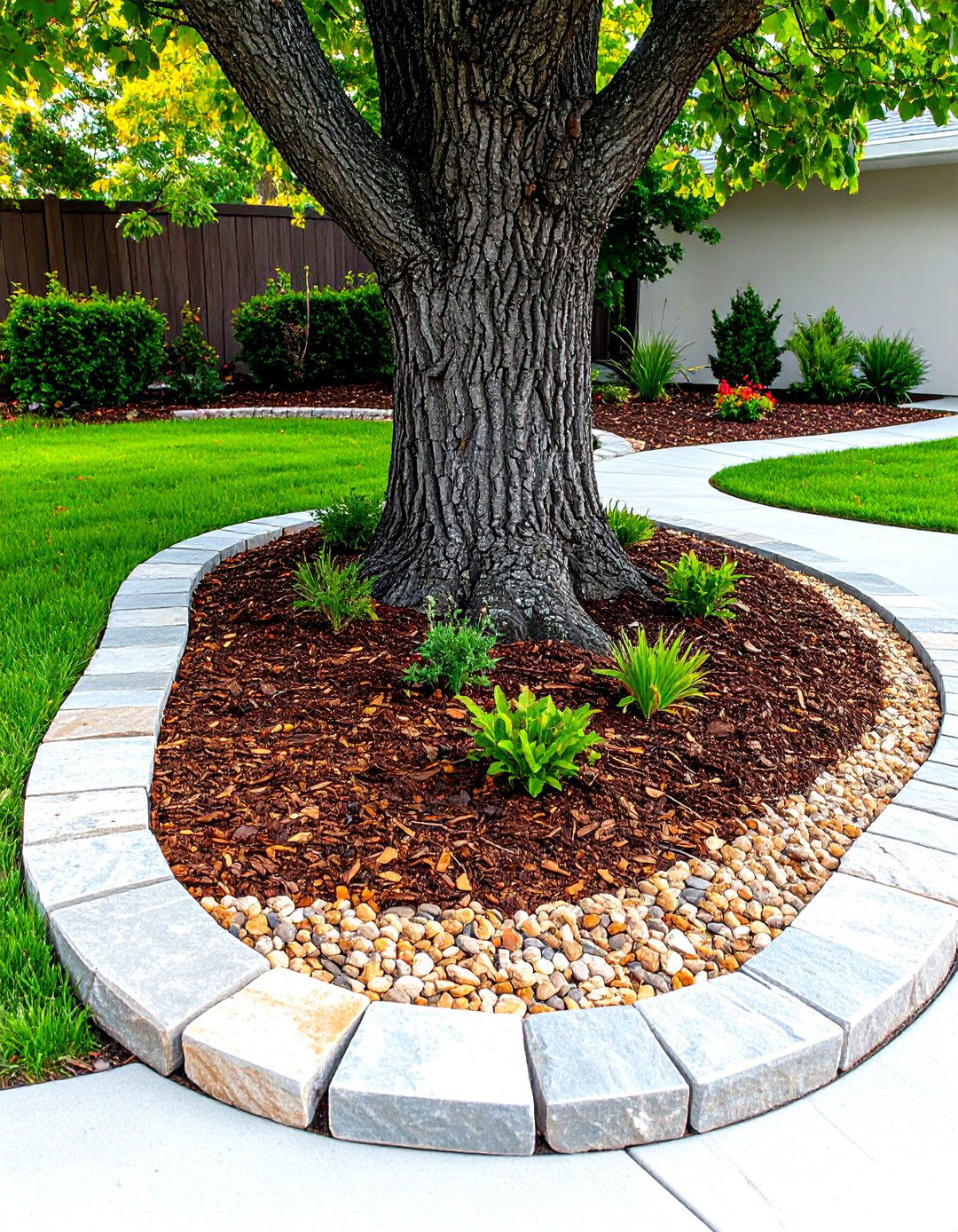 Tree Border Edging Systems - 24 Tree Landscaping Ideas